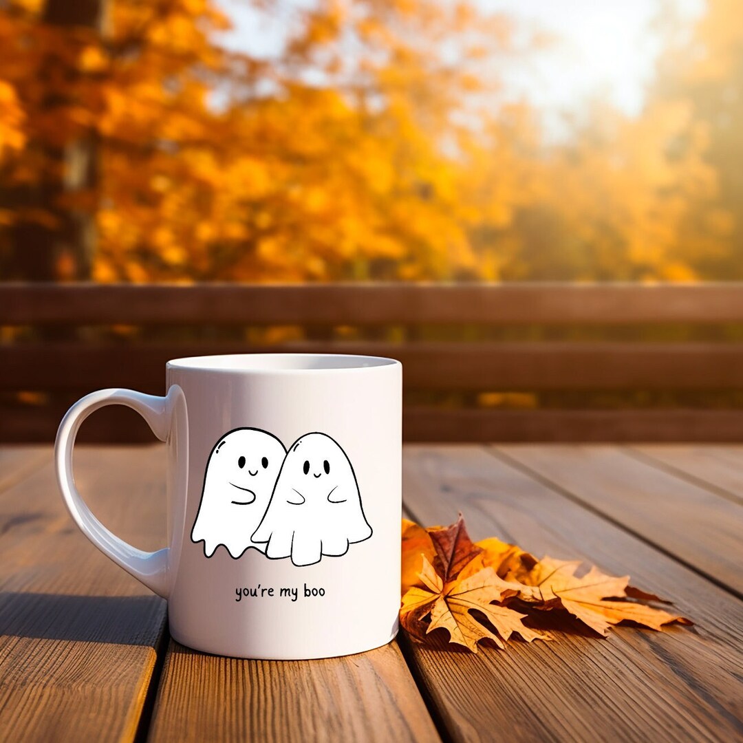thumbnail image 2 of Hey Boo, Ghost Coffee Mug, Cute Halloween Decor,halloween Coffee Mug, Halloween Decor, Cute Hallowen Mug, Ceramic Coffee Mug, Novelty Coffee Mugs 11oz, 15oz Mug 2 of 11