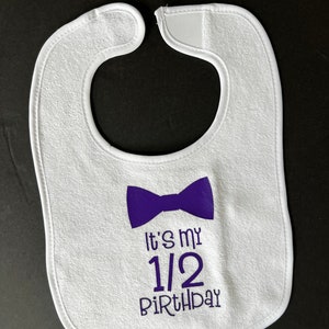 1/2 Birthday Bib