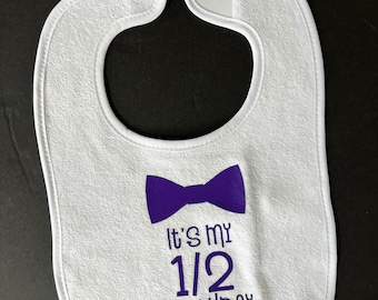 1/2 Birthday Bib