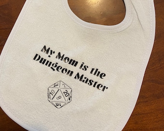 My Mom is the Dungeon Master bib