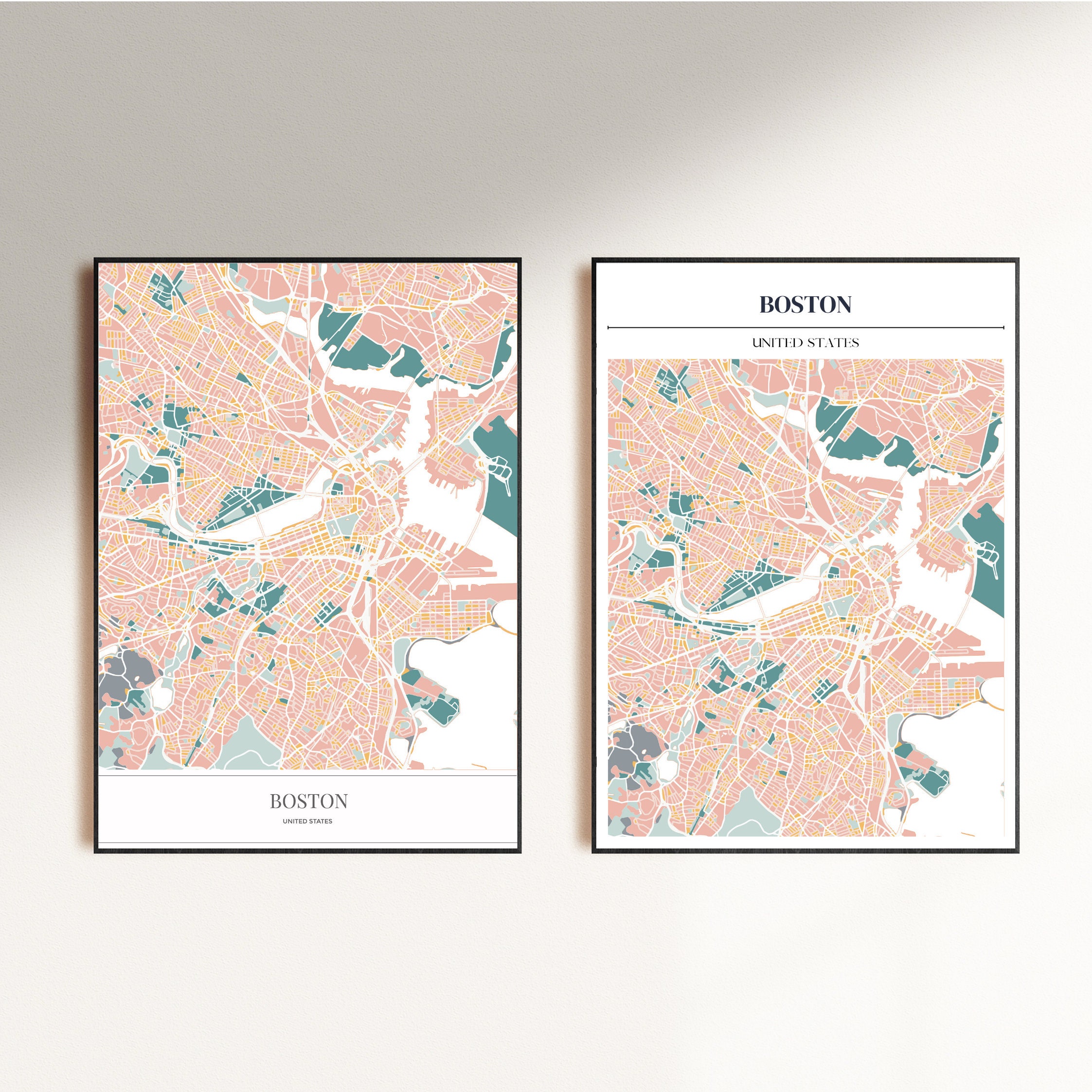 Stadt karte Druck Stadt Karte Digitaldruck Stadt Karte - Etsy