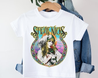 Stevie Nicks Tee T Shirt Enfant Bébé Enfants Vêtements Musique Cadeau Rock Fleetwood Mac Iconic Music Lover