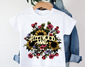 Fleetwood Mac T-shirt peuter baby kinderkleding muziek cadeau Rock Stevie Nicks iconische muziekliefhebber