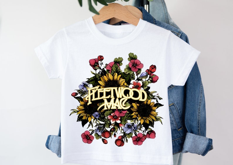 Fleetwood Mac Tee T Shirt Toddler Baby Kids Clothing Music Gift Rock Stevie Nicks Iconic Music Lover zdjęcie 1