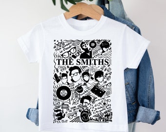 The Smiths Tee T Shirt Tout-petit bébé Vêtements pour enfants Cadeau inspiré de Morrissey Rock Emo Goth Mode alternative Doodle Art Musique