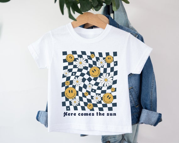 The Beatles Inspired Tee T Shirt Toddler Baby Kids Clothing Music Gift Rock Flowers Retro Vintage Summer Checkerboard Smiley Face Daisy Etsy UK