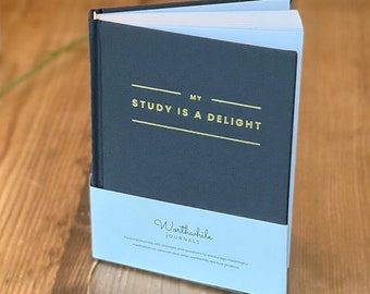 JW Gift - Bible Journal for Jehovah's Witnesses - My Study is a Delight - Pioneer School Gift - JW Bible Study Notebook - JW Baptism Gift