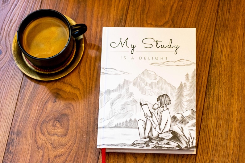 JW Gift - Bible Journal for Jehovah's Witnesses - My Study is a Delight - Pioneer School Gift - JW Bible Study Notebook - JW Baptism Gift image 5