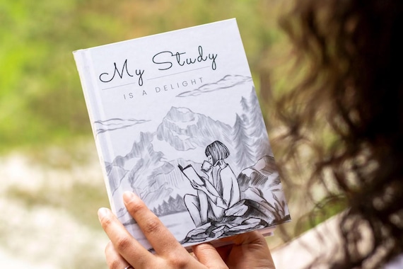 JW Gift - Bible Journal for Jehovah's Witnesses - My Study is a Delight - Pioneer School Gift - JW Bible Study Notebook - JW Baptism Gift