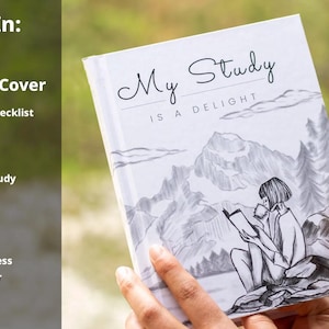 JW Gift - Bible Journal for Jehovah's Witnesses - My Study is a Delight - Pioneer School Gift - JW Bible Study Notebook - JW Baptism Gift image 2