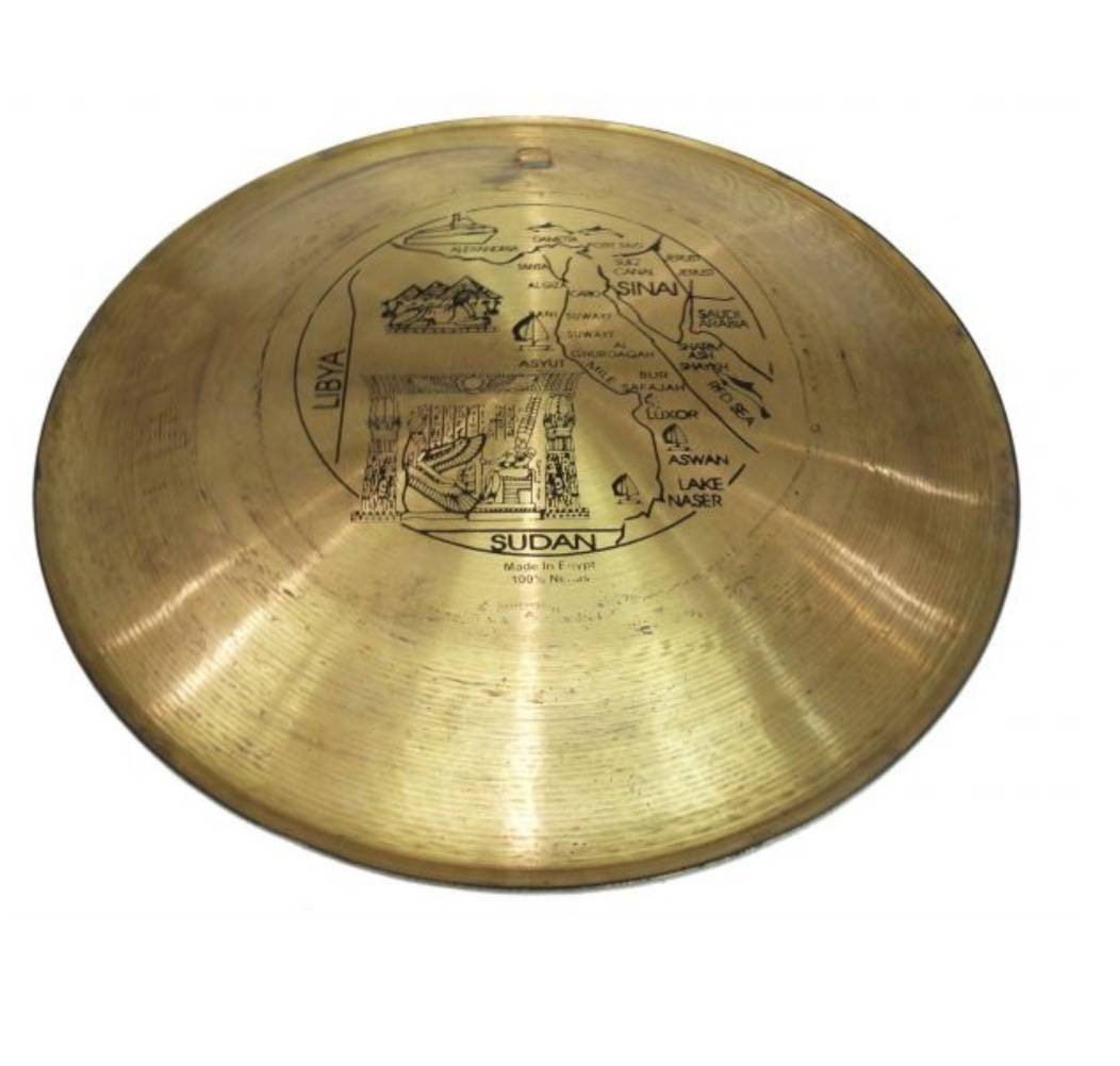 Egyptian Handmade Nefertiti Copper Plate - Thumbnail 3