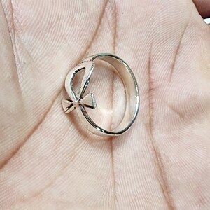 Handmade Egyptian Key OF LIfe Ring,Sterling Silver 925,Egyptian Jewelry