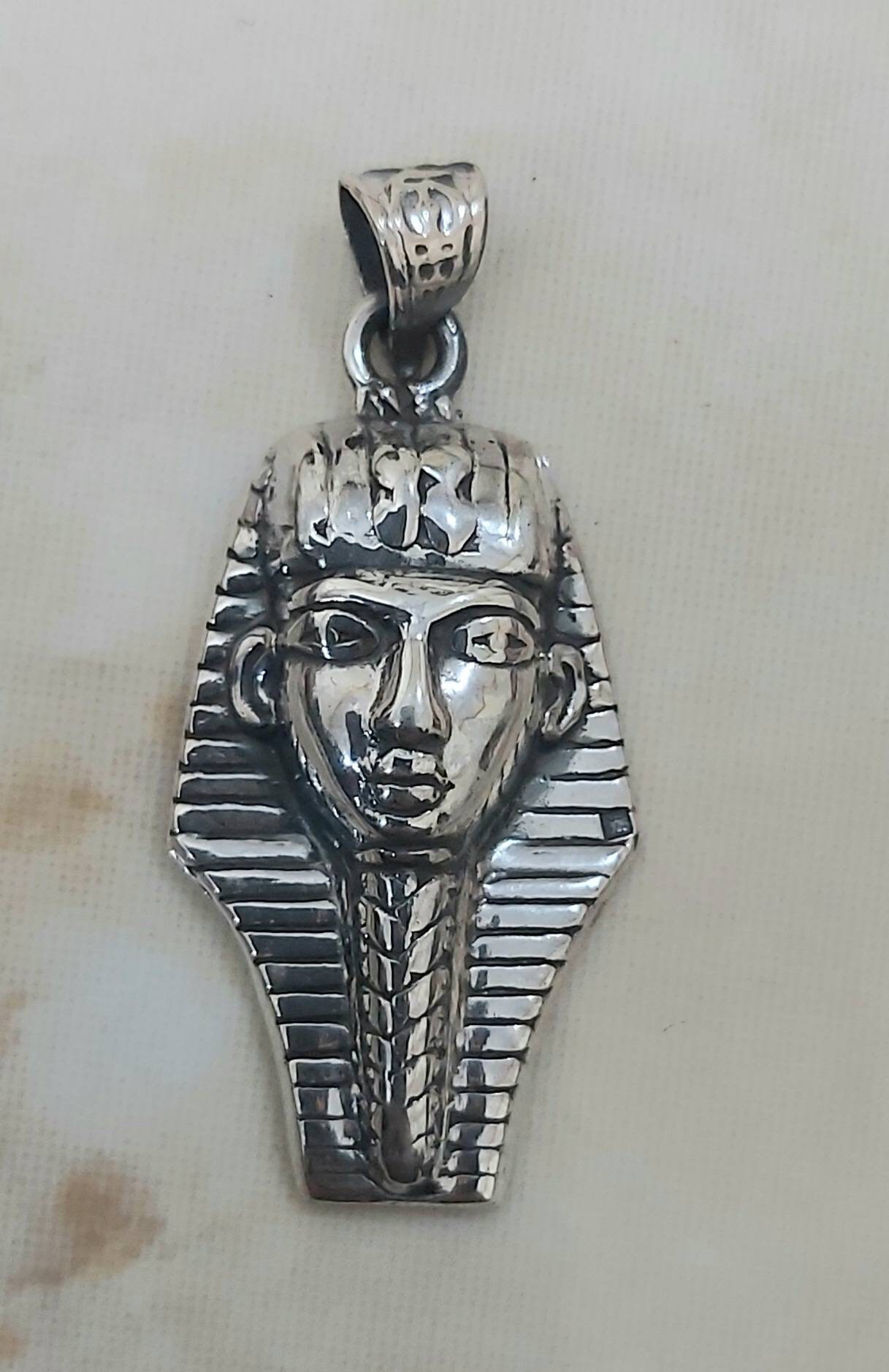 Handmade Egyptian King Tut Mask Pendant - Thumbnail 5