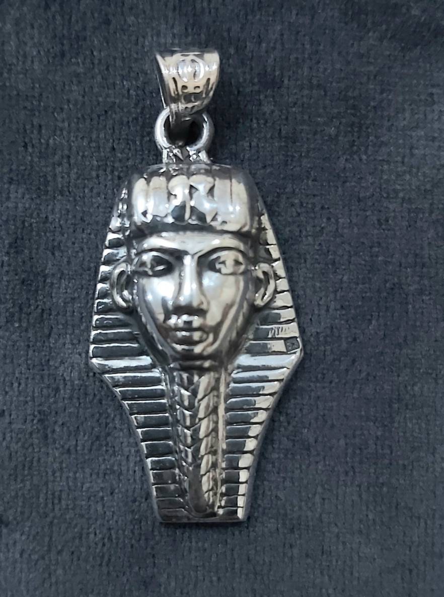 Handmade Egyptian King Tut Mask Pendant - Thumbnail 4