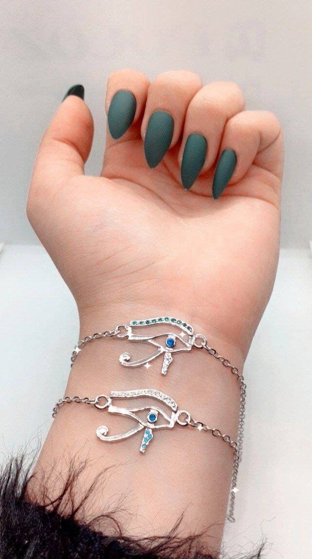 Handmade Egyptian Sterling Silver 925 Eye Of Horus Bracelet
