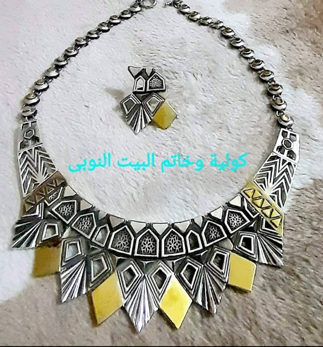 Egyptian Handmade Unique Sterling Silver Cleopatra Necklace - Thumbnail 2