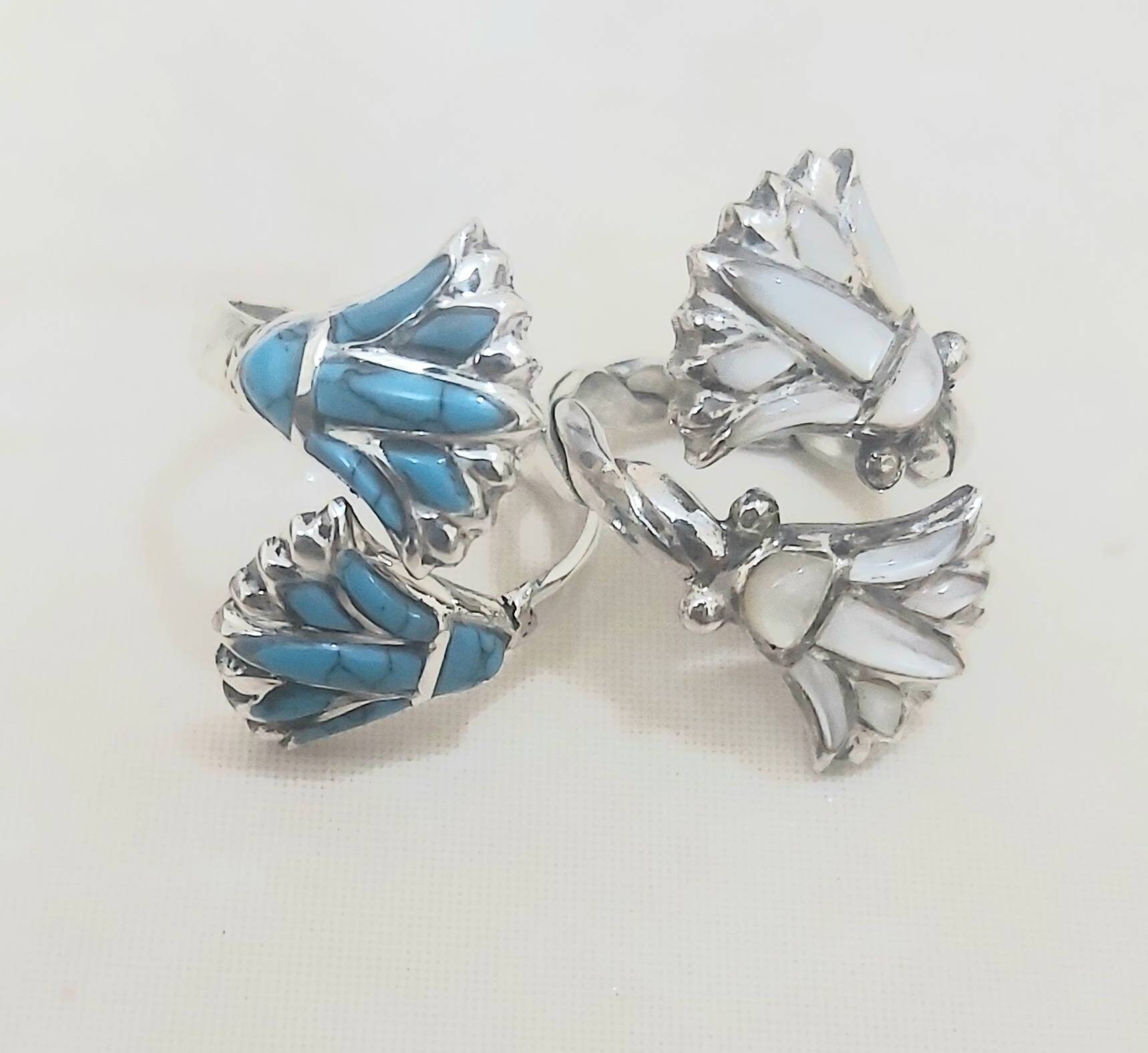 Egyptian Handmade Silver 925 Lotus Ring - Thumbnail 7