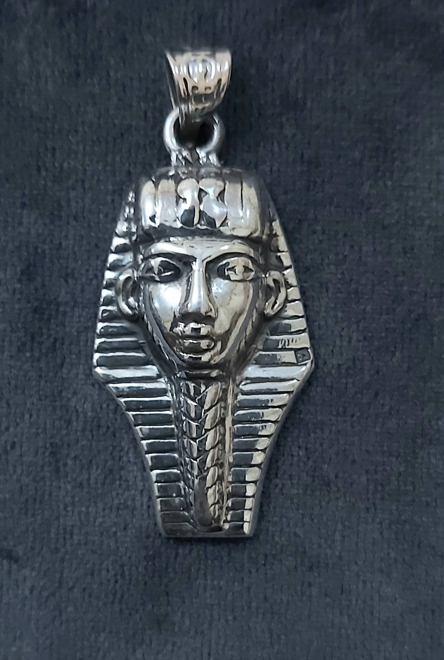 Handmade Egyptian King Tut Mask Pendant - Thumbnail 3