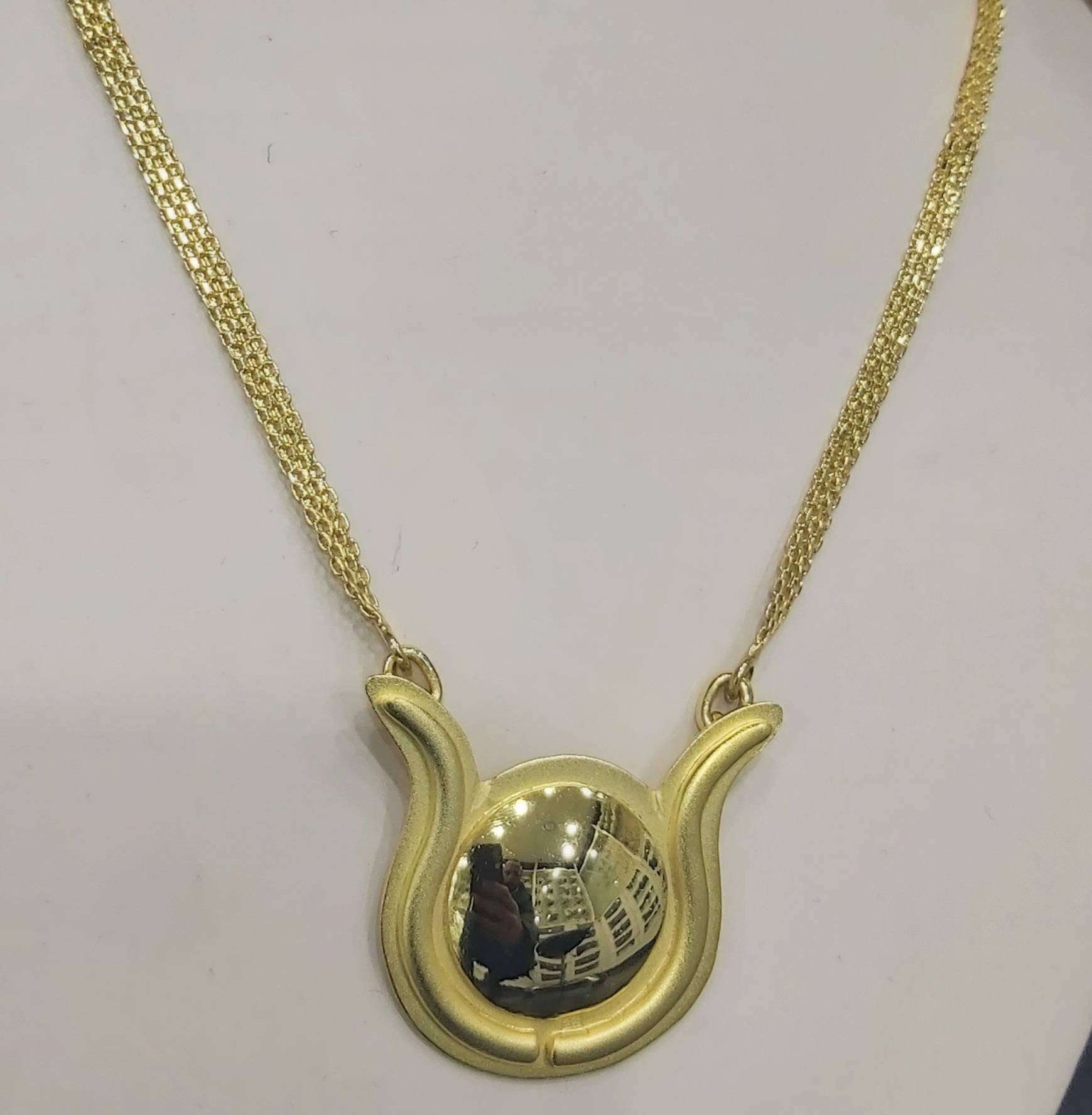 Egyptian Handmade Sterling Silver 925 Isis Amulet Necklace - Thumbnail 2