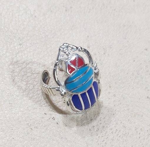 Egyptian Handmade Silver 925 Scarab Ring