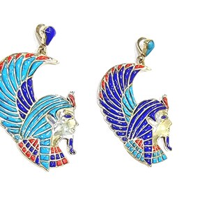 Handmade Silver 925 Egyptian Cleopatra Gemstone Pendant