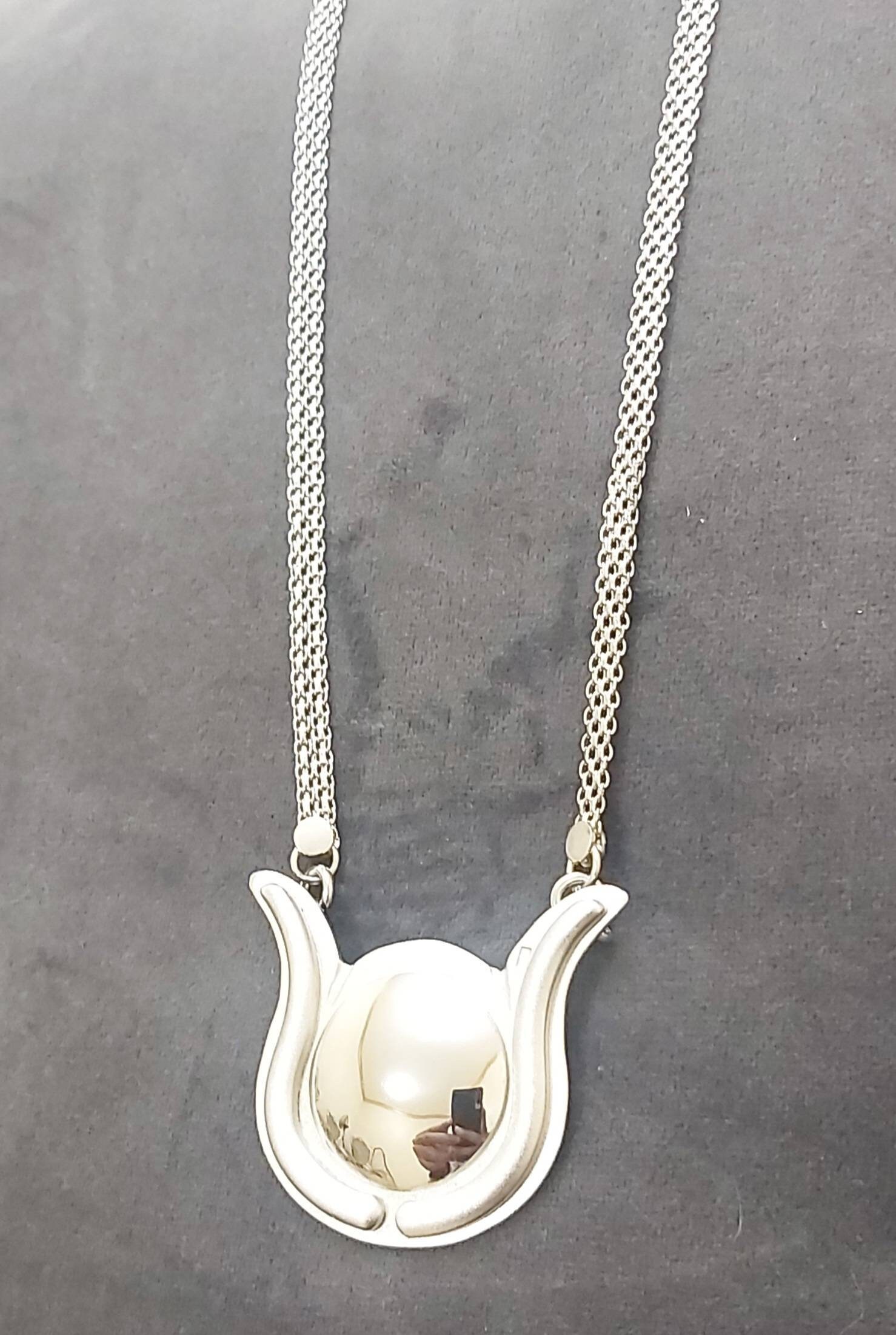 Egyptian Handmade Sterling Silver 925 Isis Amulet Necklace - Thumbnail 7