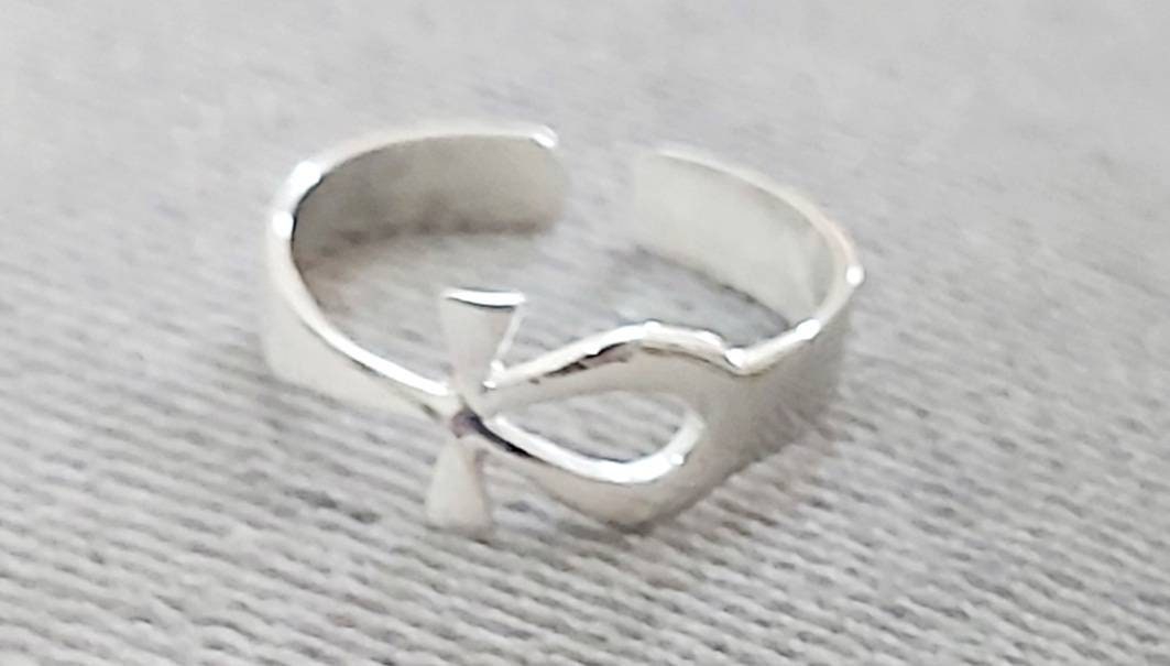 Handmade Egyptian Key OF LIfe Ring,Sterling Silver 925,Egyptian Jewelry - Thumbnail 7