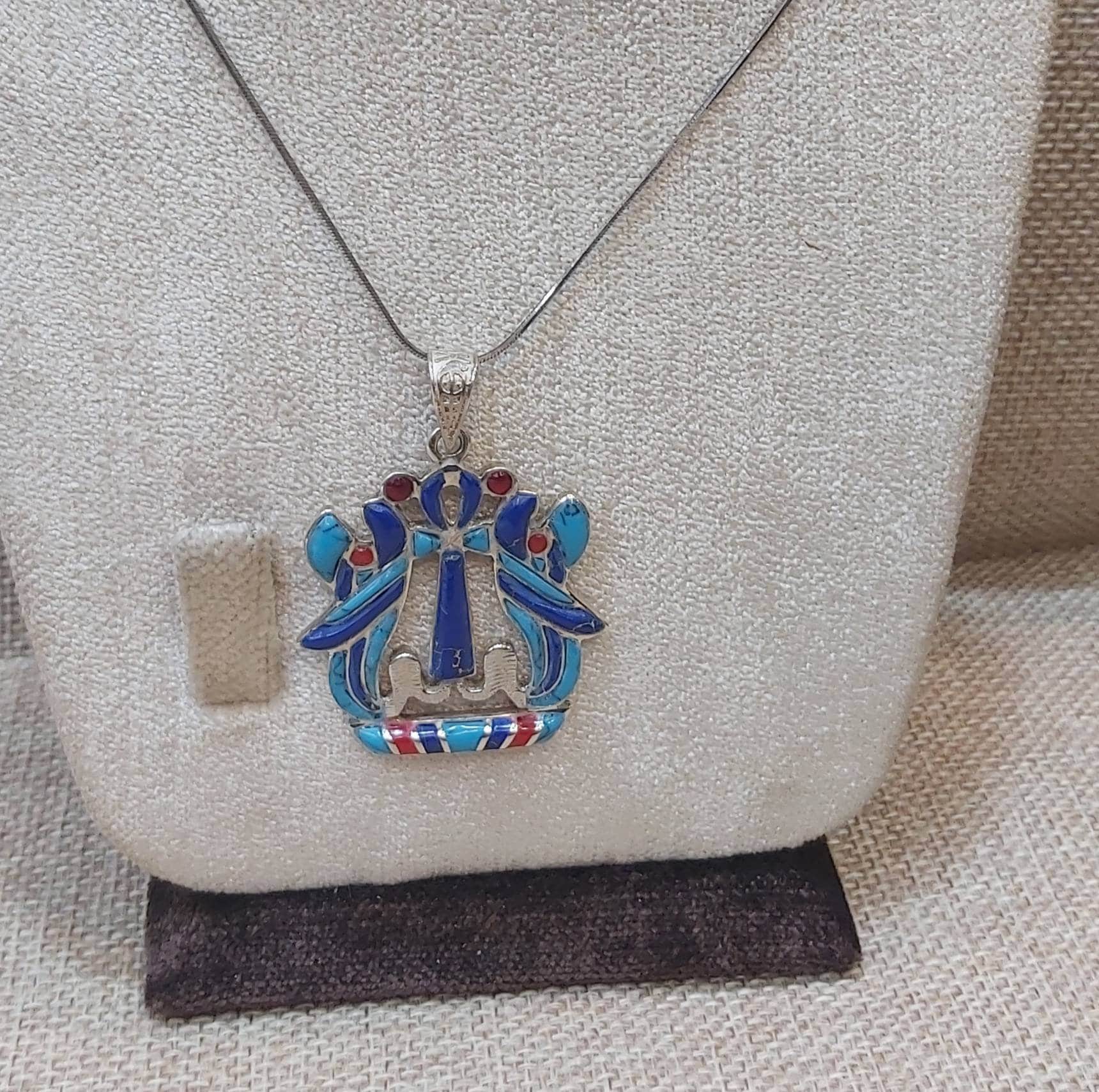 Handmade Egyptian Sterling Silver 925  Key Of Life With Cobra - Thumbnail 5