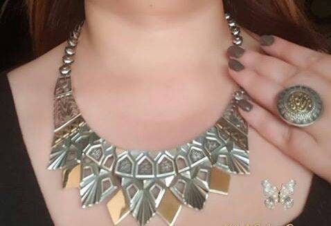 Egyptian Handmade Unique Sterling Silver Cleopatra Necklace - Thumbnail 3