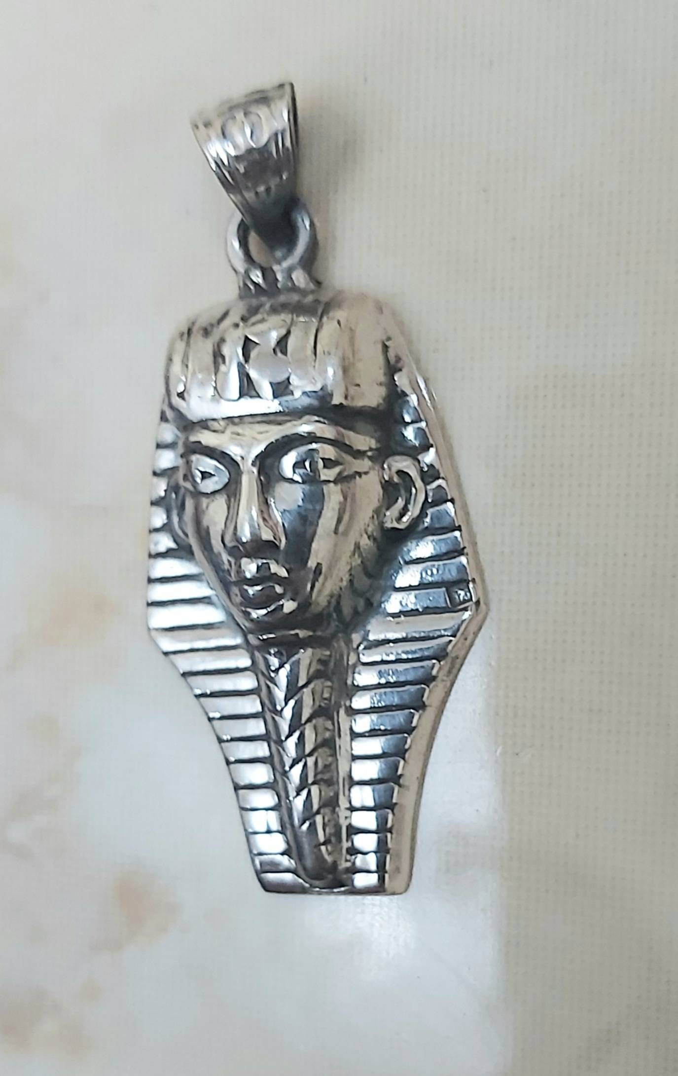 Handmade Egyptian King Tut Mask Pendant - Thumbnail 6