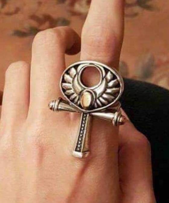 Handmade Egyptian Silver 925 Kemet Key of life Ring,World Wide Express Shipping - Thumbnail 2