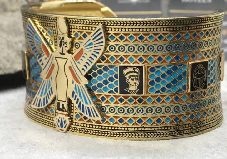 Egyptian Handmade 18K Tutankhamun Bracelet - Thumbnail 4