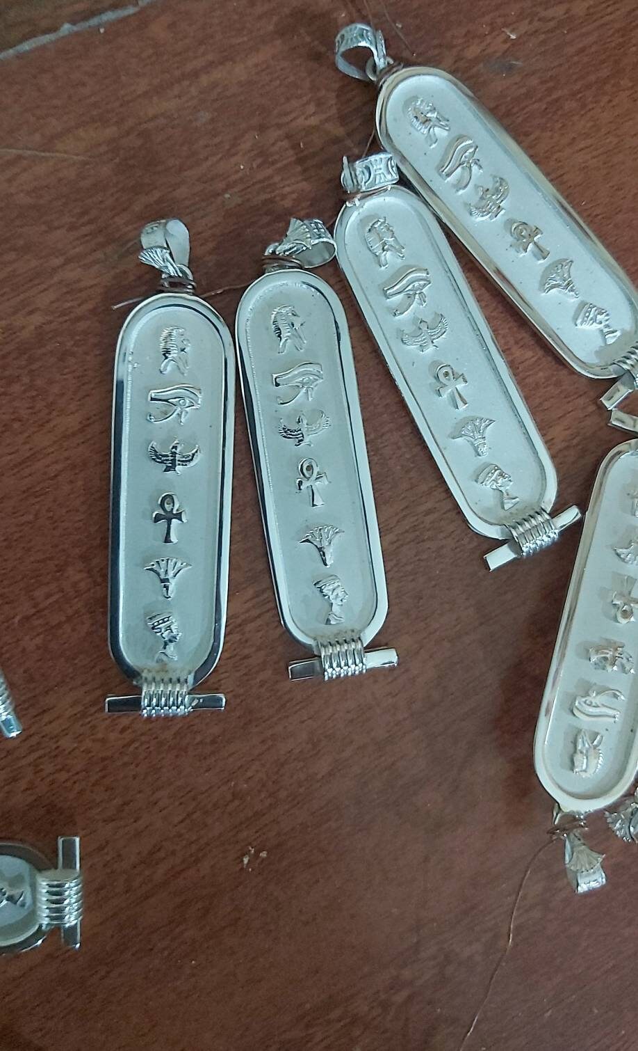 Egyptian Handmade Silver Shiftshy Necklace Cartouche