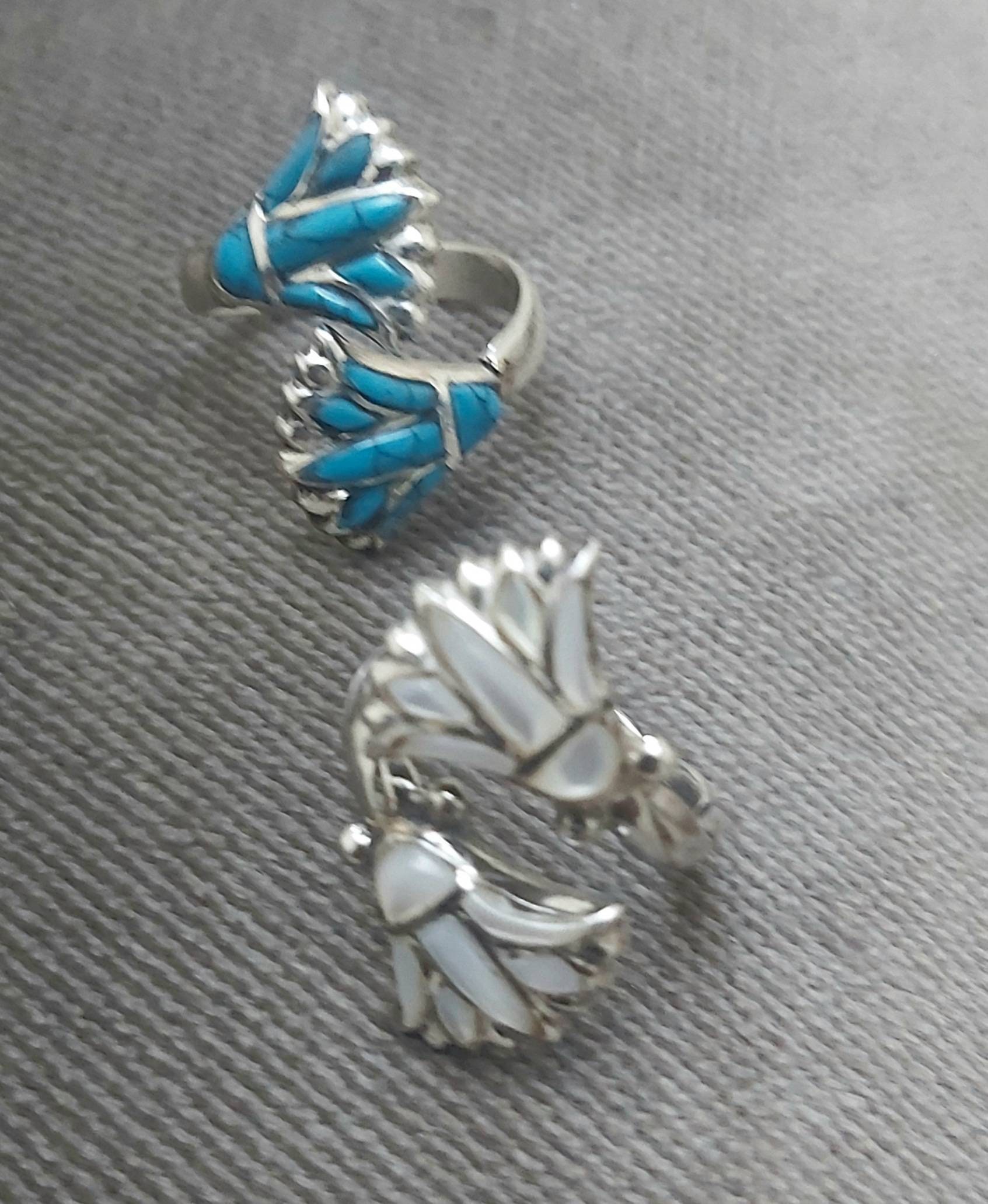 Egyptian Handmade Silver 925 Lotus Ring - Thumbnail 3