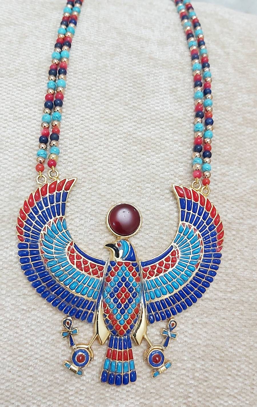 Egyptian Falcon God Horus Necklace. - Thumbnail 3