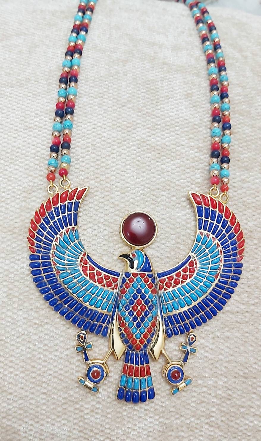 Egyptian Falcon God Horus Necklace. - Thumbnail 7
