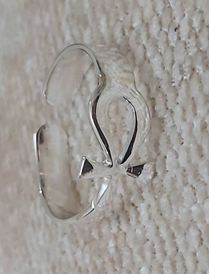 Handmade Egyptian Key OF LIfe Ring,Sterling Silver 925,Egyptian Jewelry - Thumbnail 3