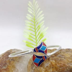 Handmade Egyptian Sterling Silver 925 Double Lotus Flower Bracelet,Free Size Double  lotus Cuff Bracelet,Egyptian Cuff Bracelet.