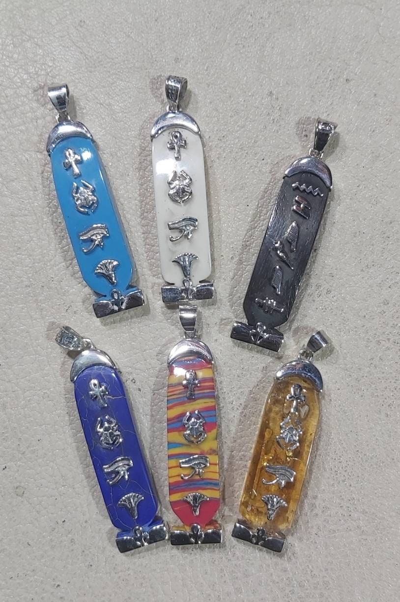 Egyptian Handmade Silver Necklace Cartouche
