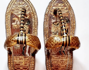 King Tut Sandal,Handmade Sandal Of King Tutankhamun,Its Handmade from the start till the end,Its Not printed One,Real Replica Piecs .