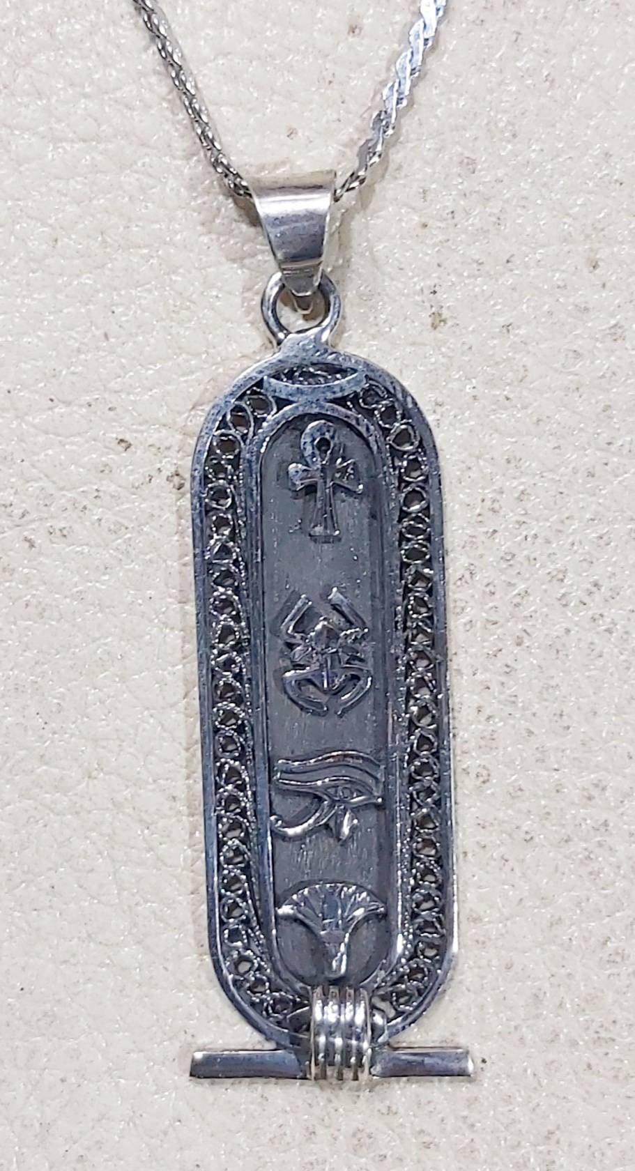 Handmade Egyptian Filigree Personalized Cartouche - Thumbnail 3