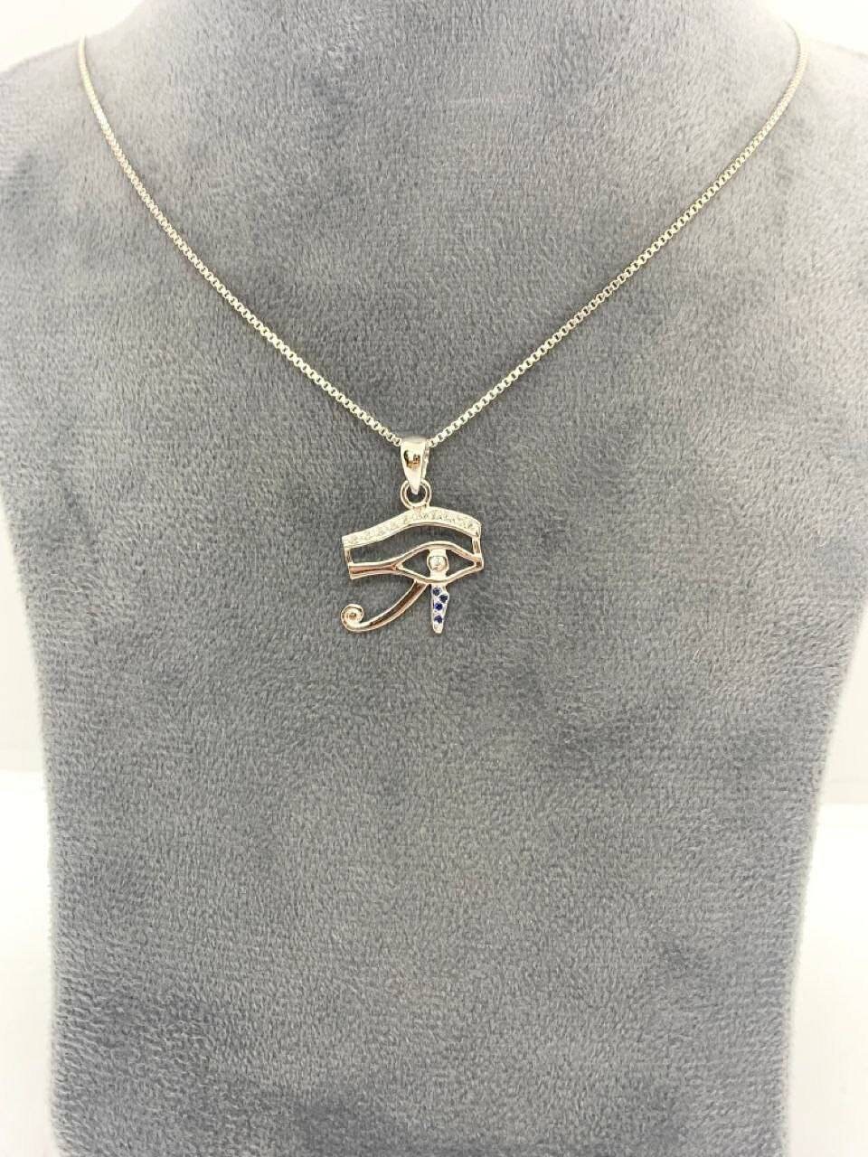 Handmade Egyptian Sterling Silver 925 Eye Of Horus Bracelet - Thumbnail 5