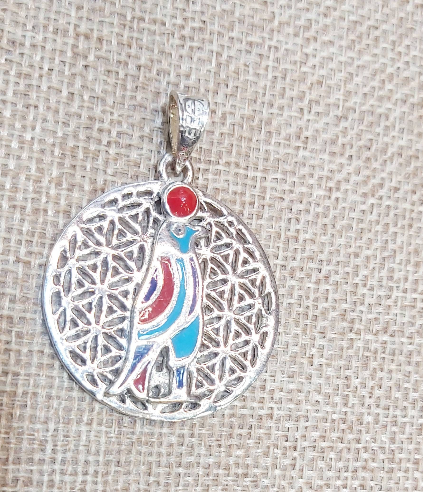 Handmade Egyptian Horus Silver 925 Necklace - Thumbnail 7