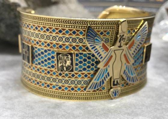 Egyptian Handmade 18K Tutankhamun Bracelet - Thumbnail 2