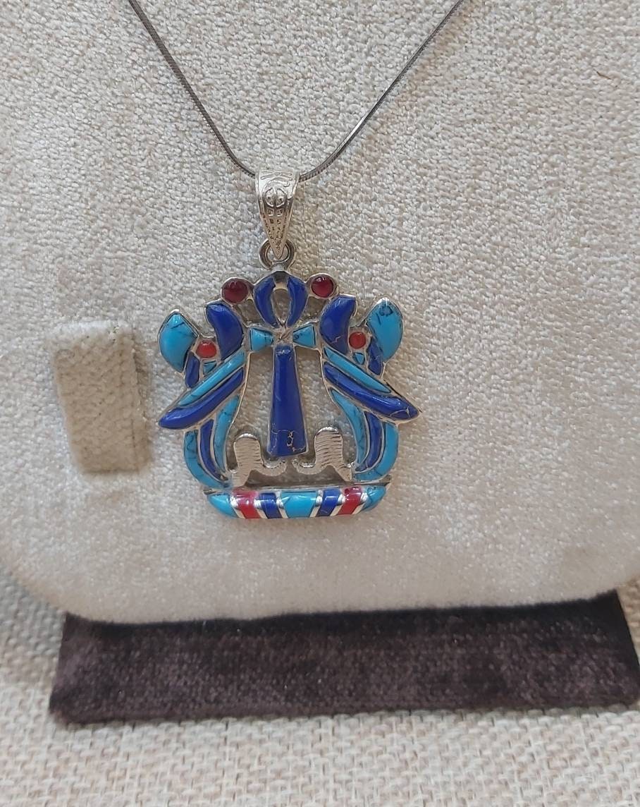 Handmade Egyptian Sterling Silver 925  Key Of Life With Cobra - Thumbnail 3