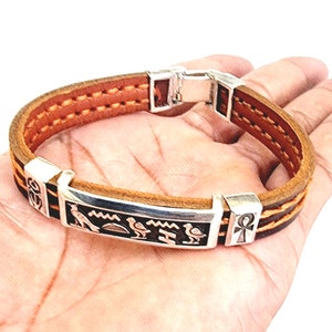 Egyptian Handmade Silver 925 Cartouche Bracelet,Unisex Bracelet,Personalized Bracelet