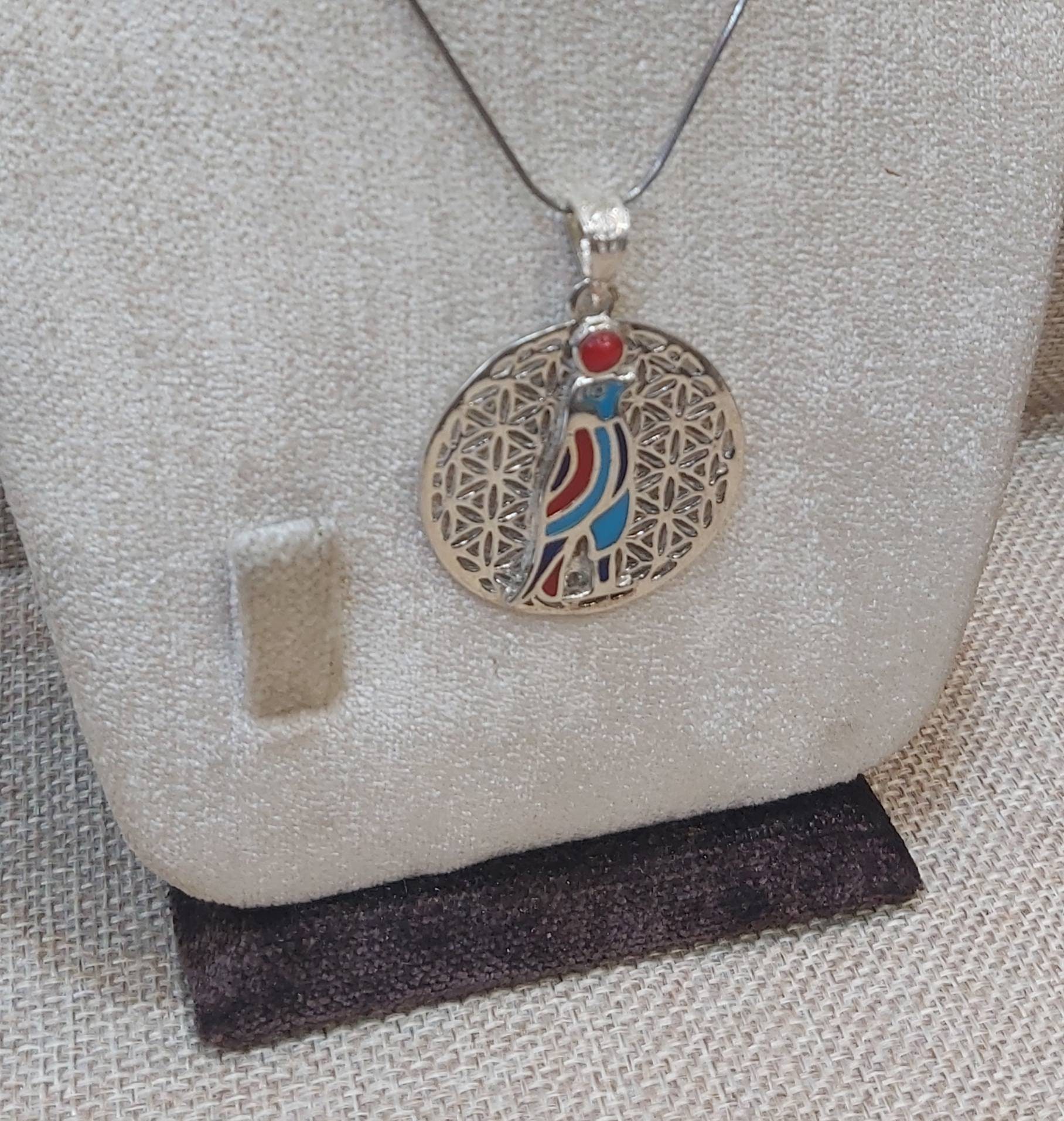 Handmade Egyptian Horus Silver 925 Necklace - Thumbnail 5