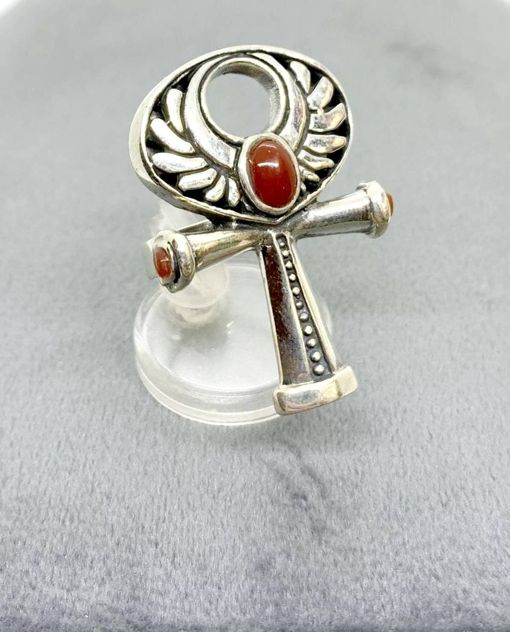 Handmade Egyptian Silver 925 Kemet Key of life Ring,World Wide Express Shipping - Thumbnail 7