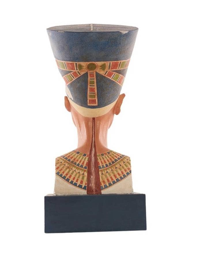 Bust Of The  Egyptian Queen Of Nefertiti ,Fiber Glass - Thumbnail 2