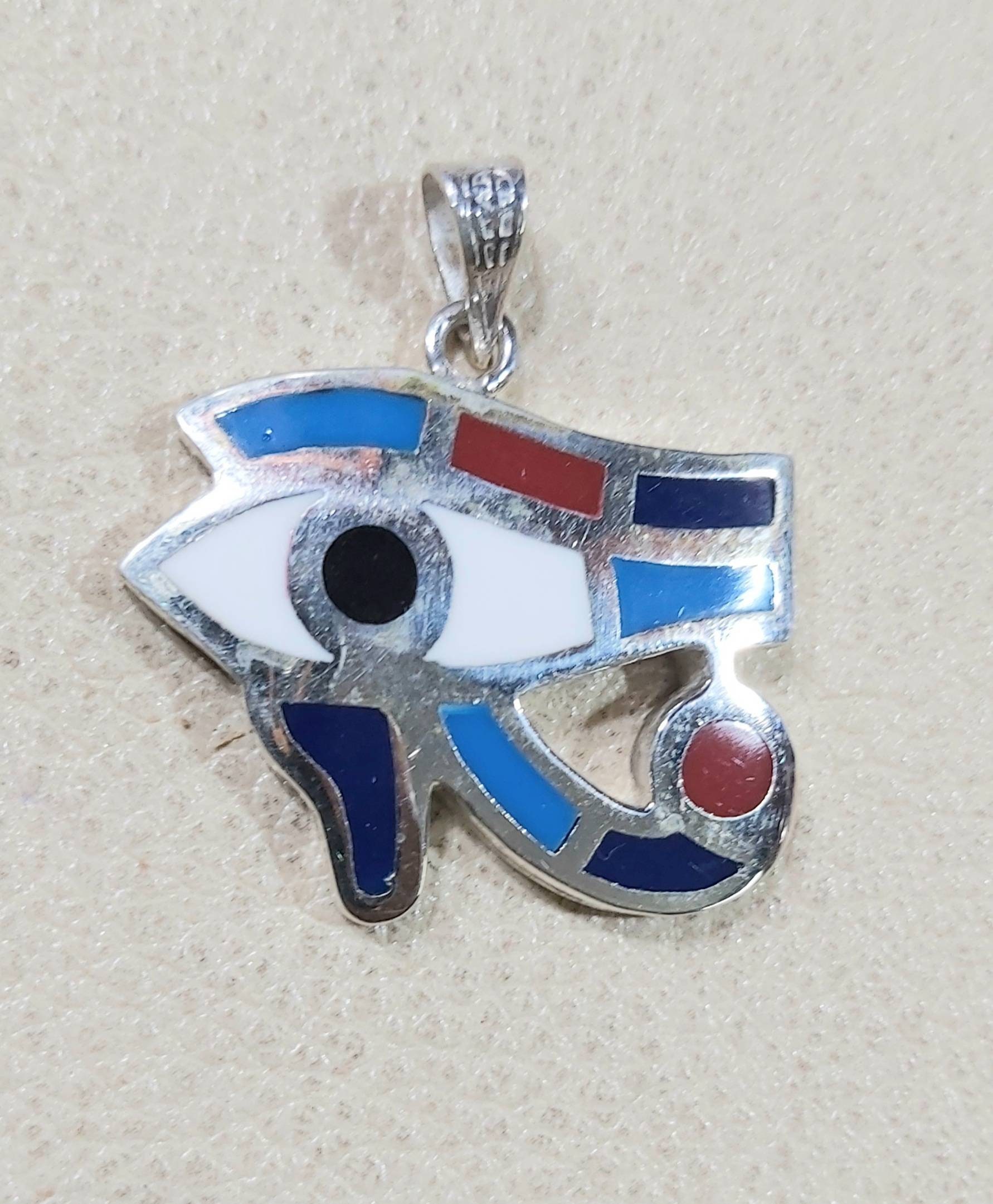 Egyptian Handmade  Eye of Horus Pendant.